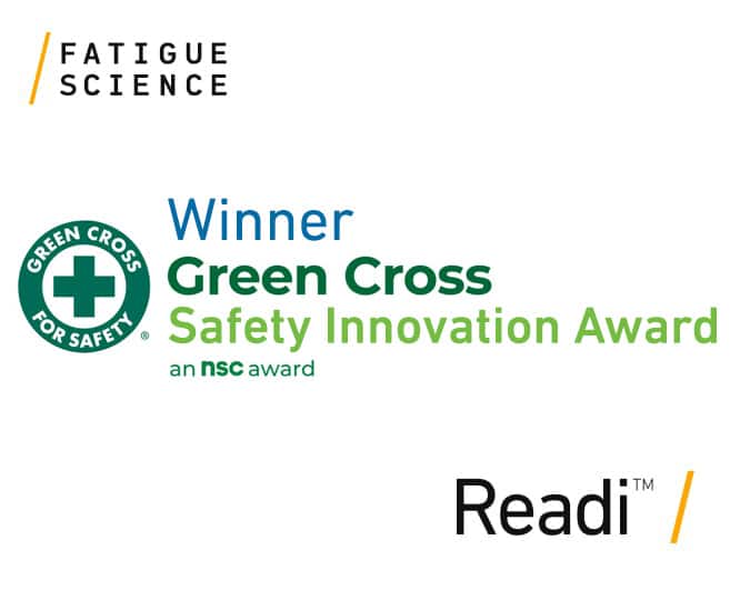 Green Cross Safety Innovation Award Winner Fatigue Science