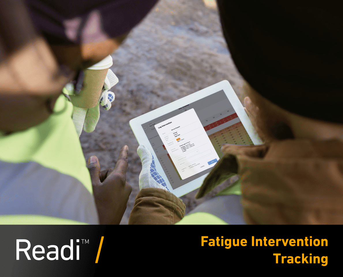 Fatigue intervention tracking