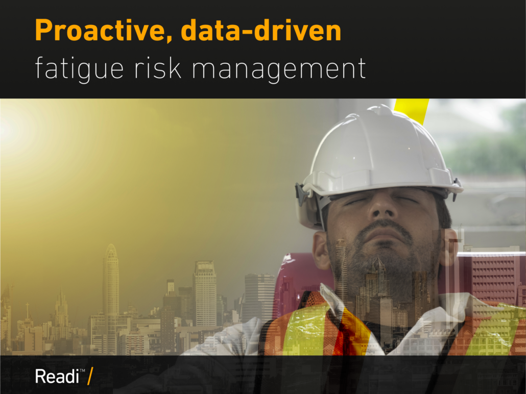 predictive data-driven fatigue management in shift work